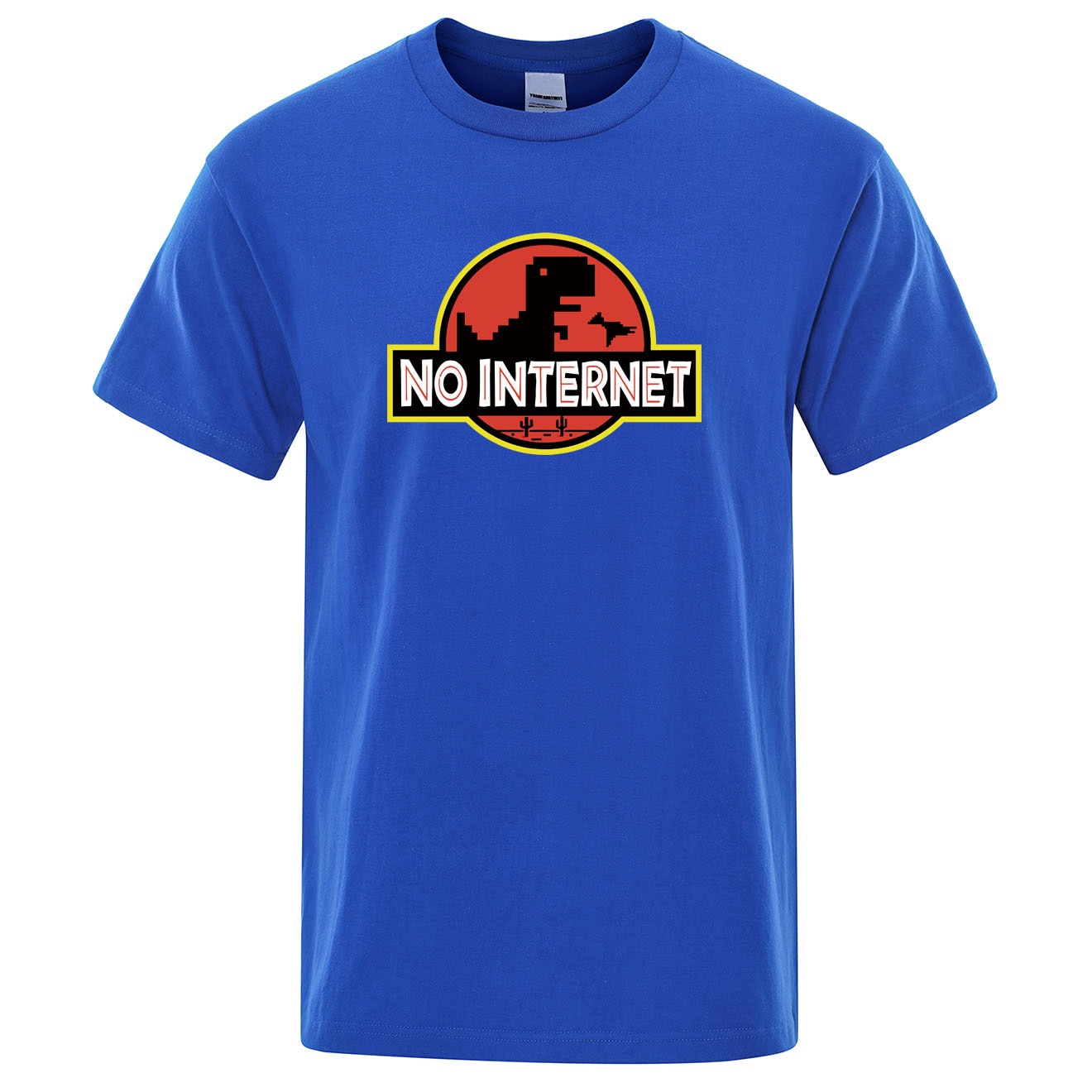 Cartoon-Dinosaur-tee-shirt-Printed-No-internet-T-shirt-men-dino-tshirt-funny-Harajuku-Tops-Jurassic-offline-park-Mens-t-shirt-4000127032601