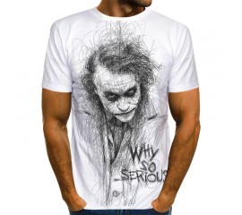 2020 Summer Clown White Joker 3D Printed T Shirt Men Joker Face Casual Male Tshirt Clown Short Sleeve Funny T Shirts TopsXXS-6XL