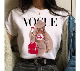Fashion Summer Tops T Shirt Women Tshirt New Vogue Tshirt  Graphic Tee Cute Women T-shirt Female Tee Shirt  90s Girls Tee Tshirt