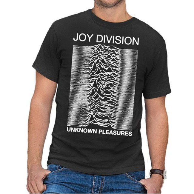 Joy Division Mans T Shirts Summer Crew Neck Print Short Sleeve Tee Tops Black