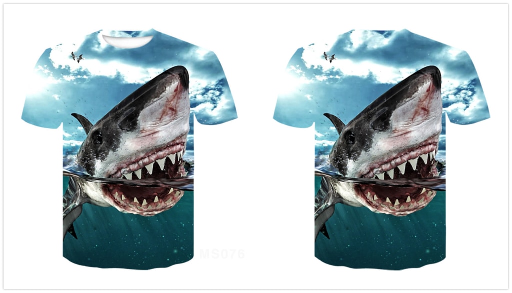 Brand-new-3D-horror-image-monster-T-shirt-short-sleeve-shark-beak-T-shirt-male-female-T-shirt-male-female-high-quality-boy-Blue-1005001894147949